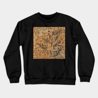 Celestial Art: Abstract Designs Crewneck Sweatshirt